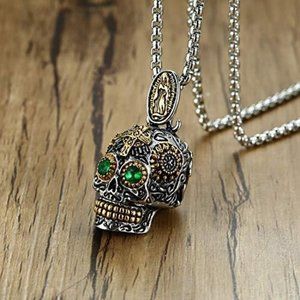 PUNK Stainless Steel Gothic Skeleton Pendants for Men/Women